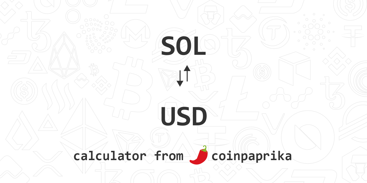 solana to usd converter