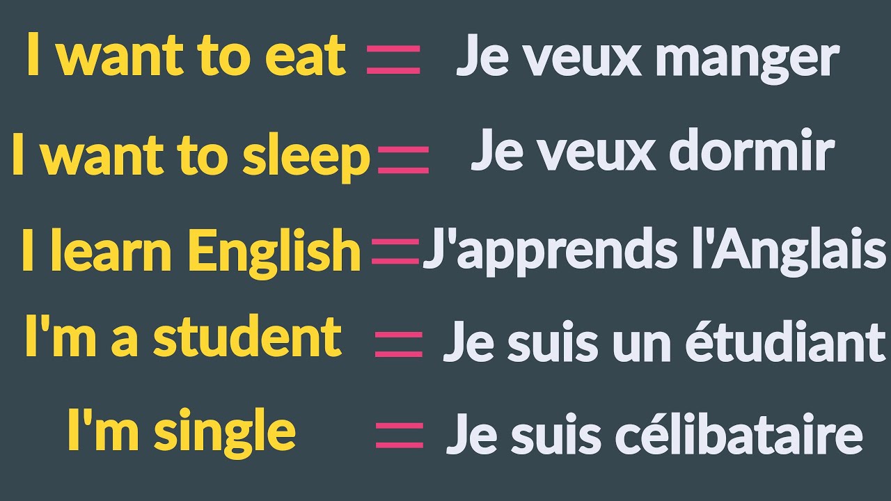 je vais dormir en anglais