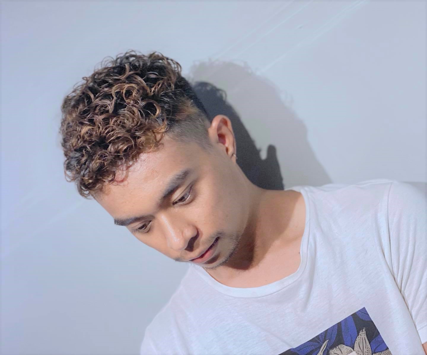 mens short hair perm