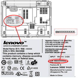 lenovo numero de serie