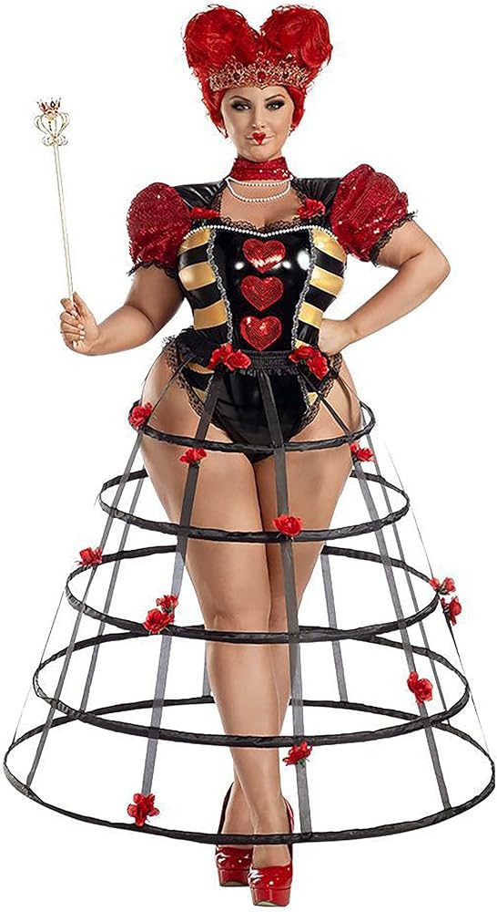 plus size queen of hearts costume