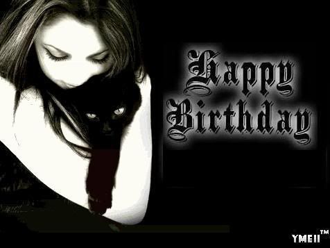 gothic happy birthday