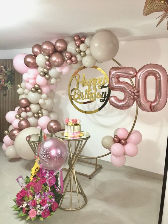 decoracion para 50 años mujer moderno