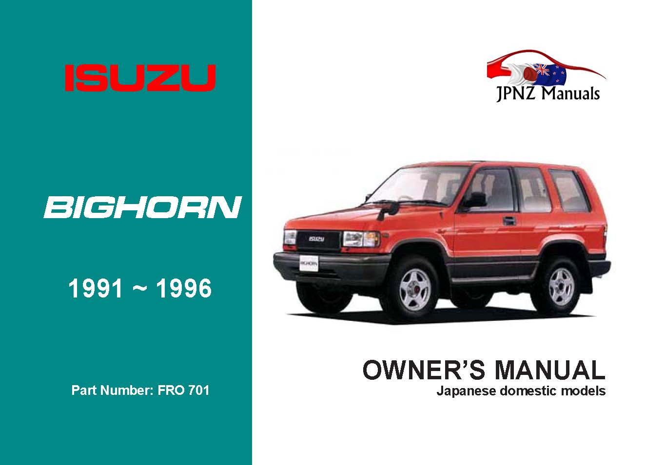 isuzu owners manual pdf