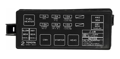 caja de fusibles toyota hilux 1998