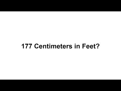 177 cm in feet