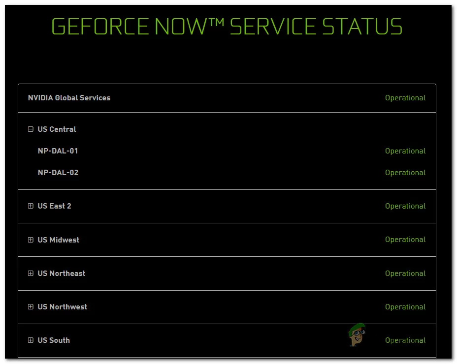 geforce now server status