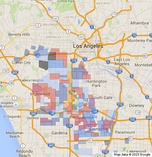 gangs in los angeles map