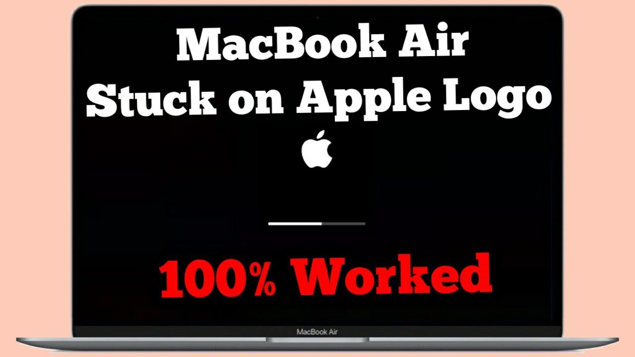 macbook air stuck on apple logo