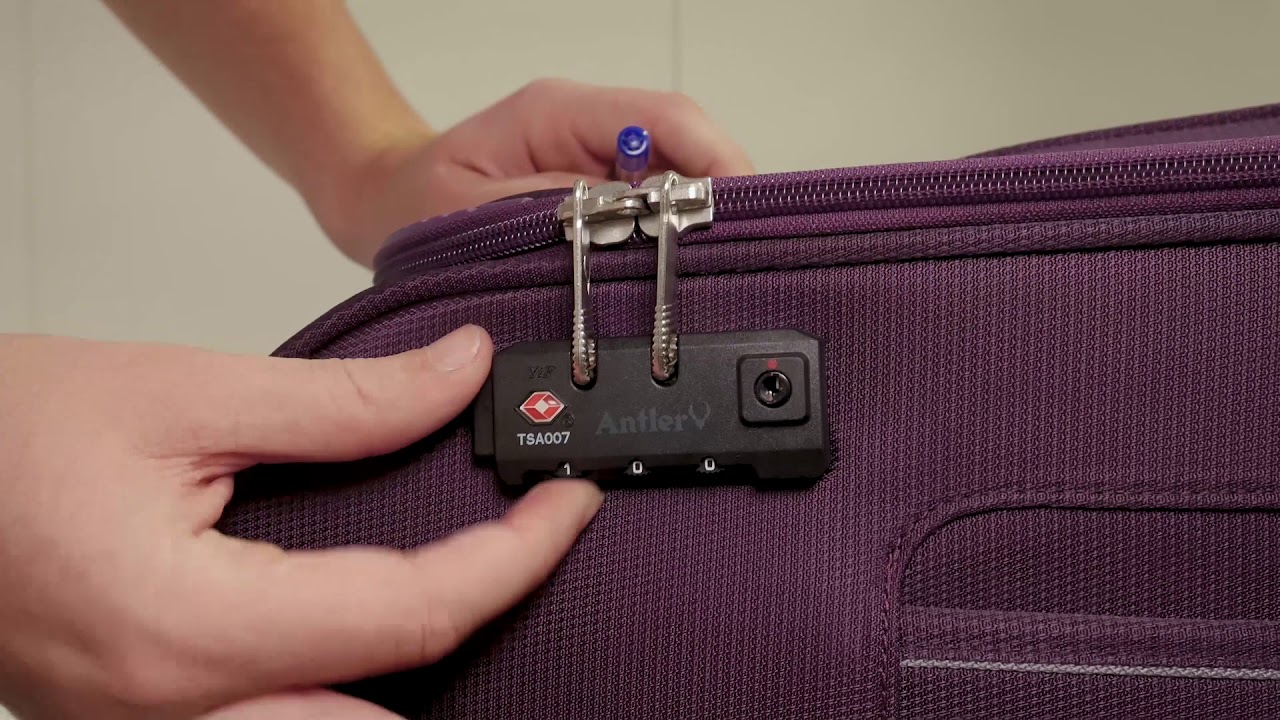 antler luggage lock reset