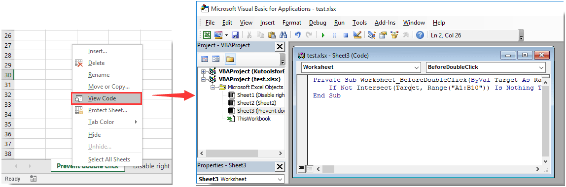 excel disable double click jump