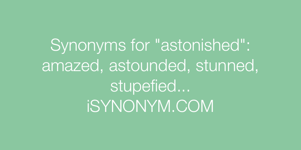 synonym astonished