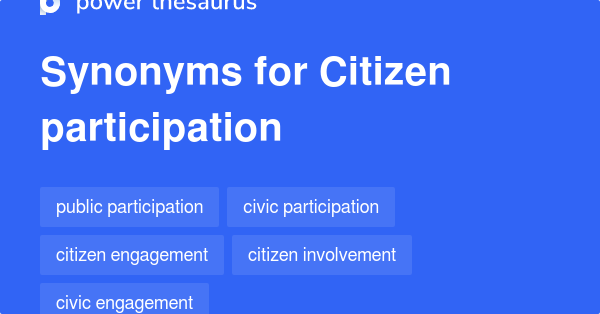 participation synonym