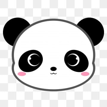 panda head clipart