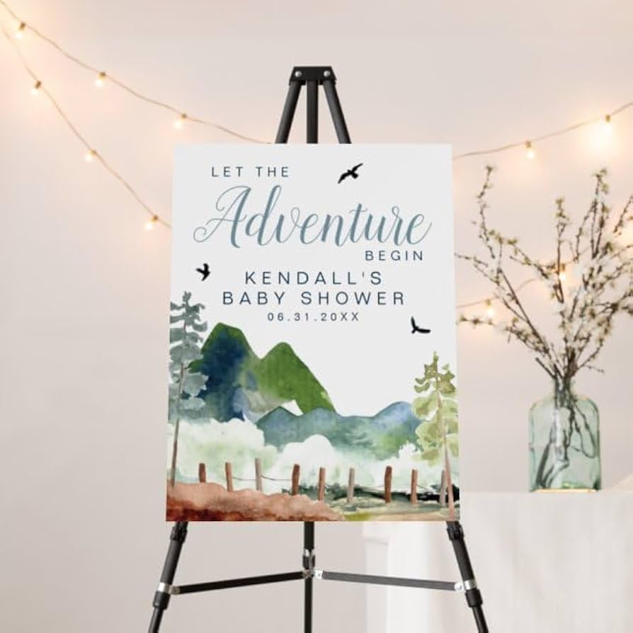 adventure awaits baby shower