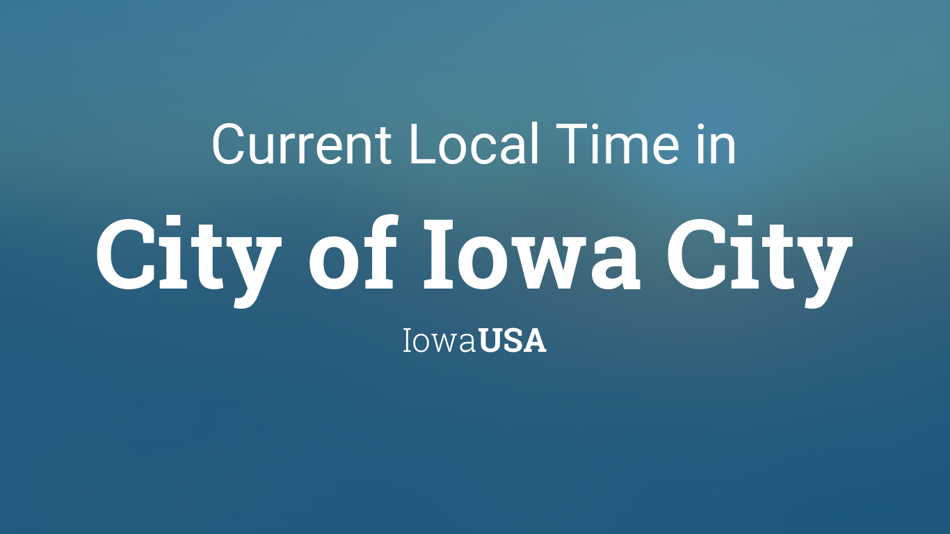 time iowa usa