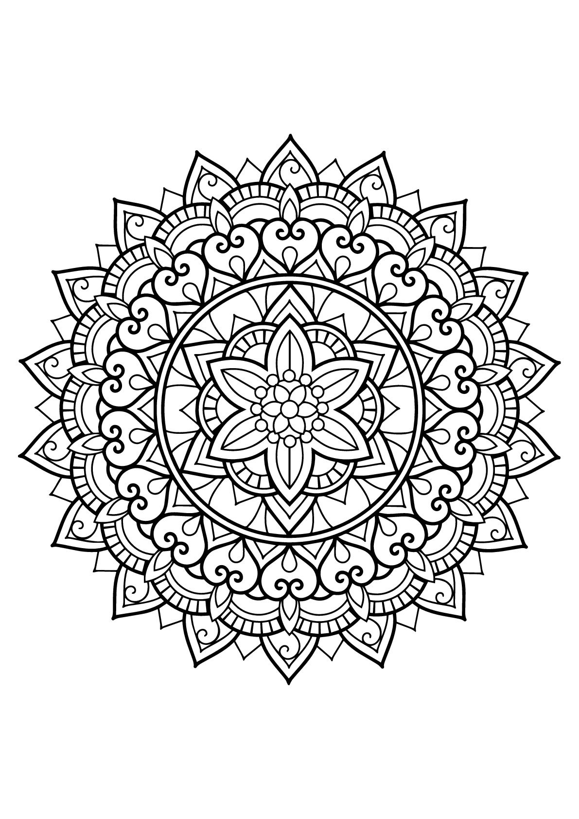 coloring for adults mandala