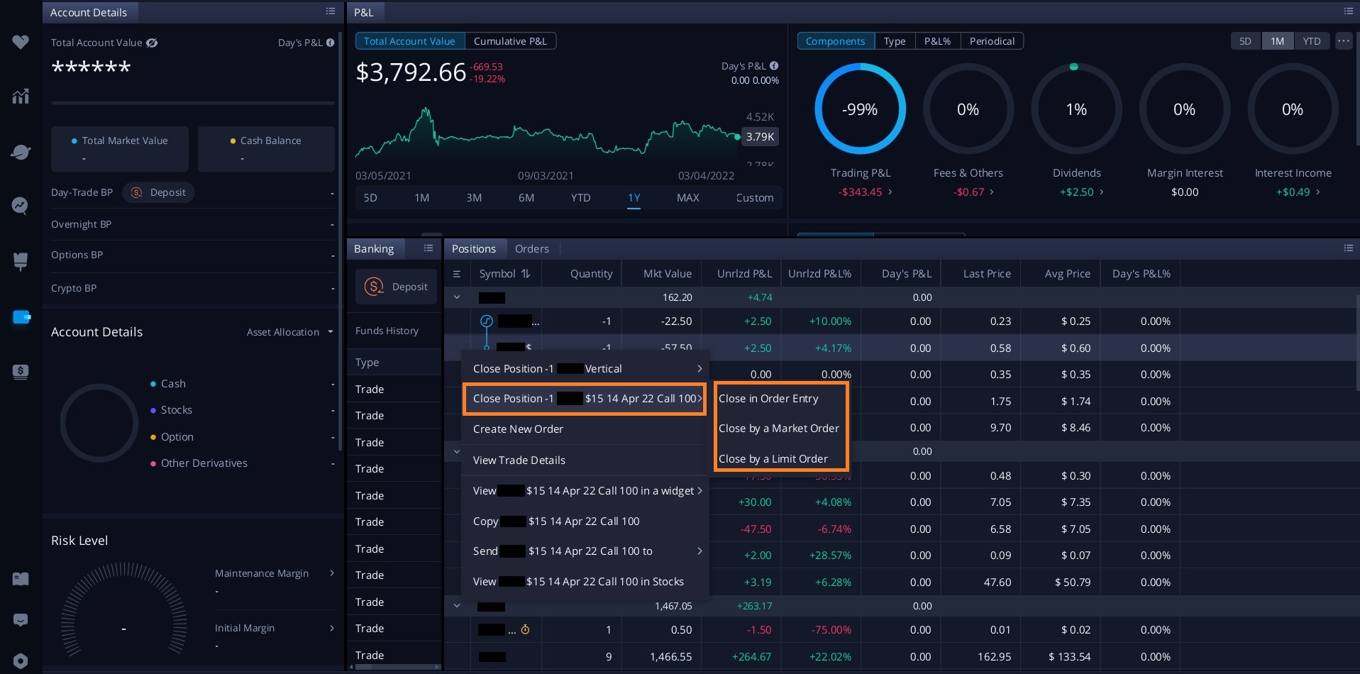 webull sell to close