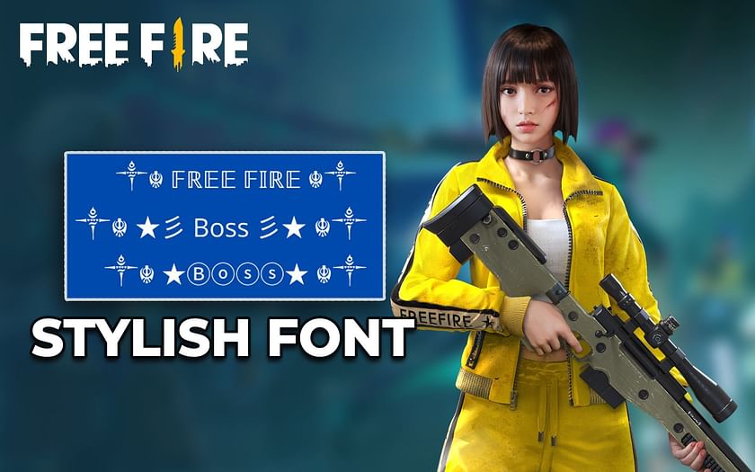 free fire stylish font