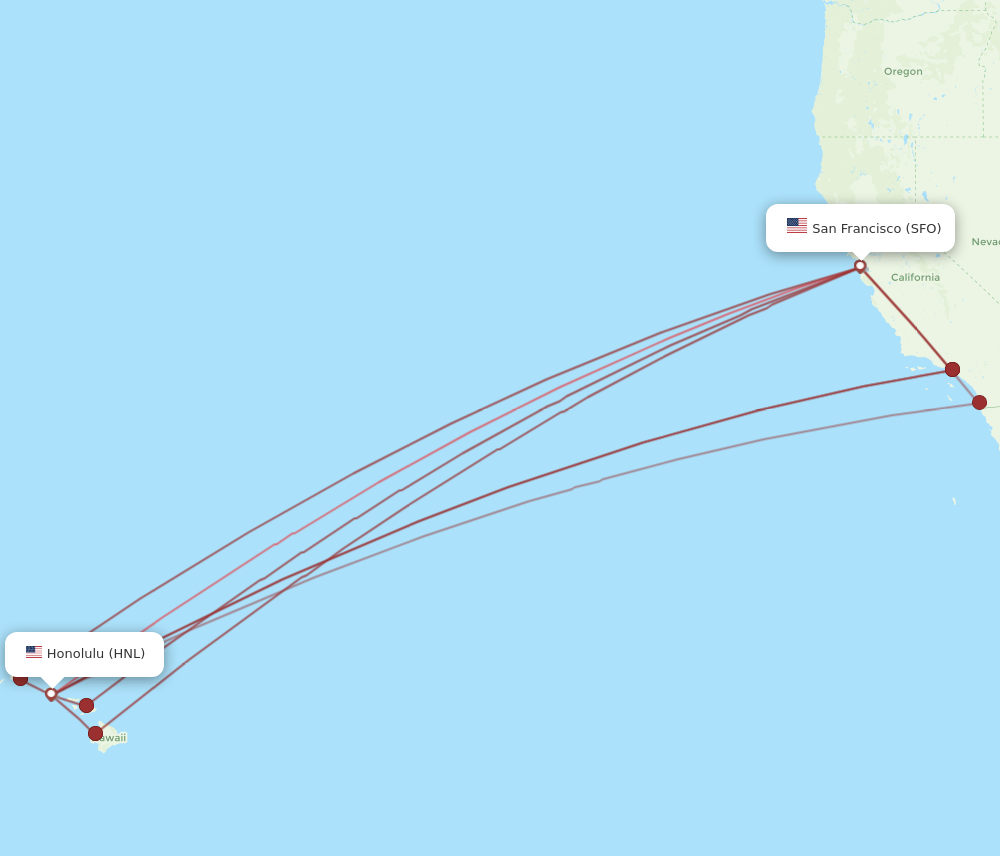 direct flights from san francisco to hawaii