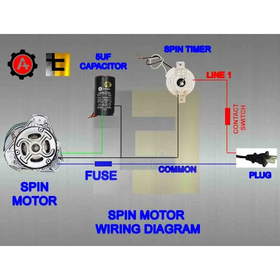 spin dryer wiring diagram