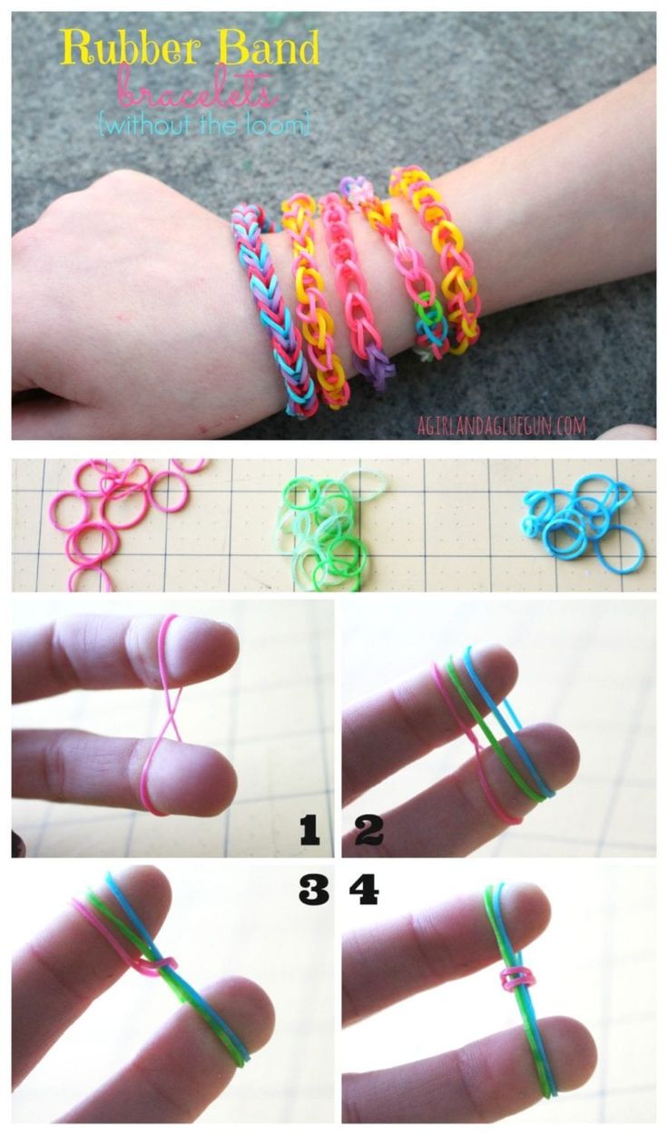how to make bracelets with rubber bands