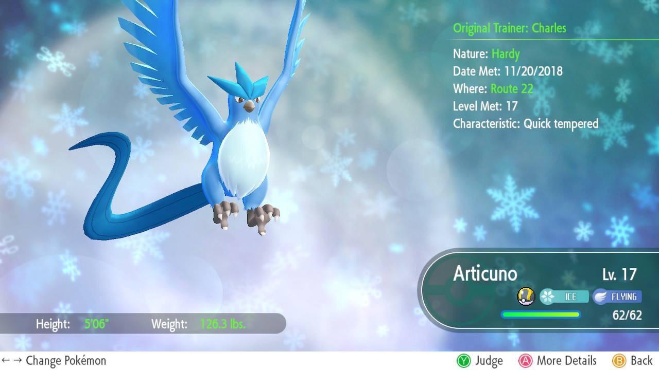 lets go articuno