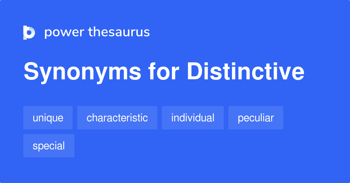 distinctive antonym