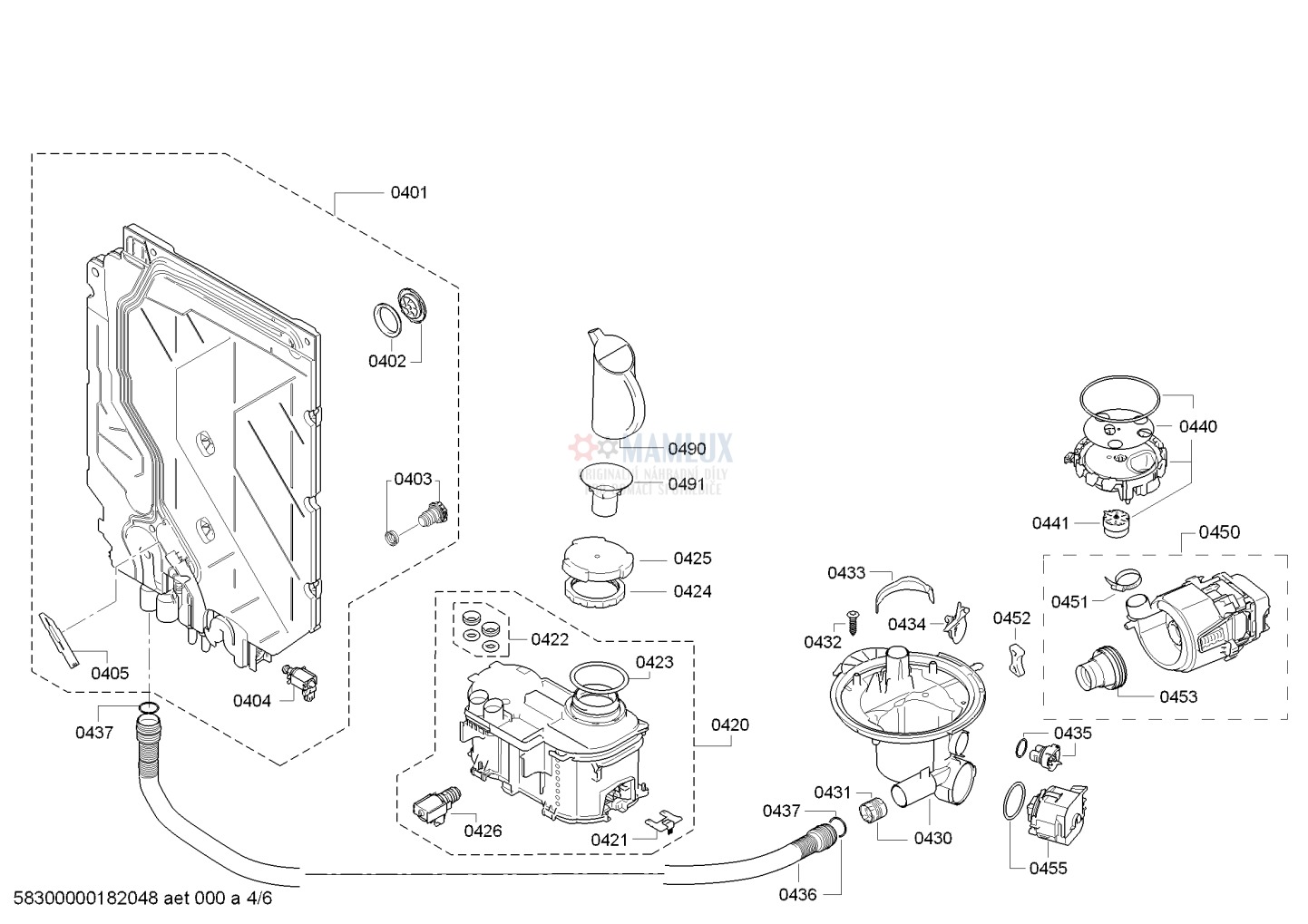 bosch dishwasher diagram