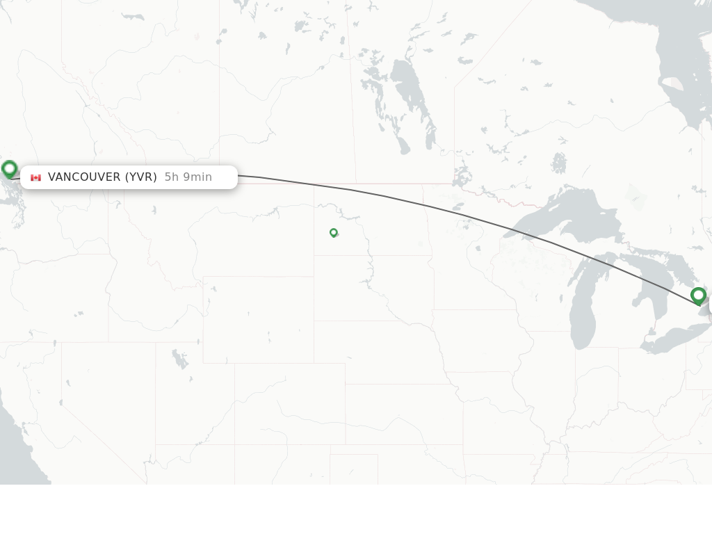 toronto to vancouver flight duration