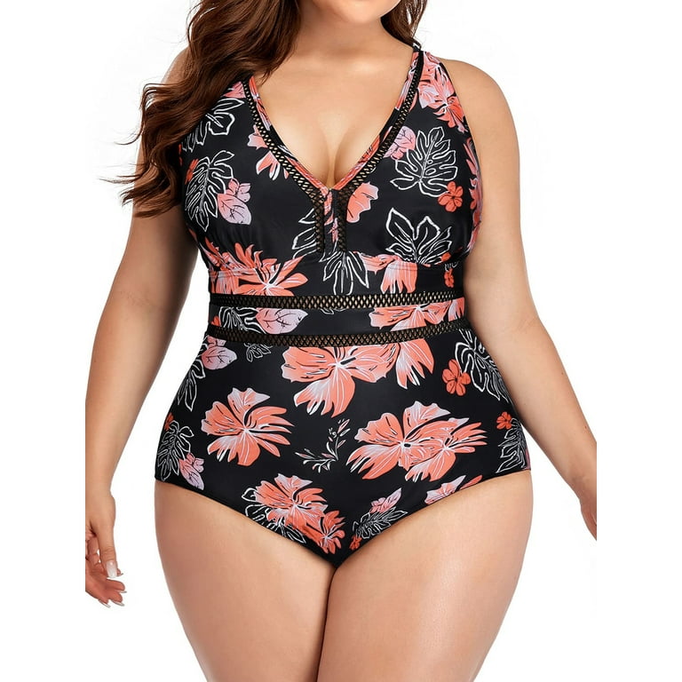 walmart plus size swimsuits