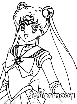 sailor moon coloring pages