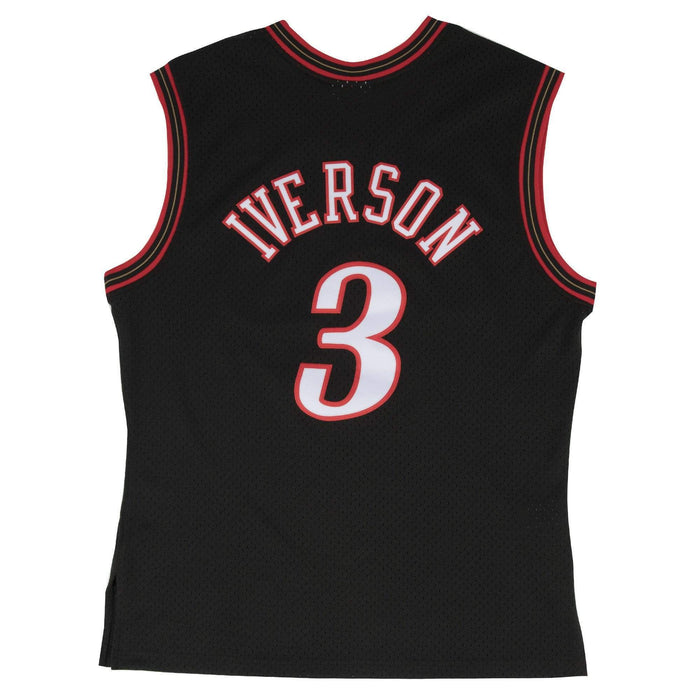 allen iverson black sixers jersey