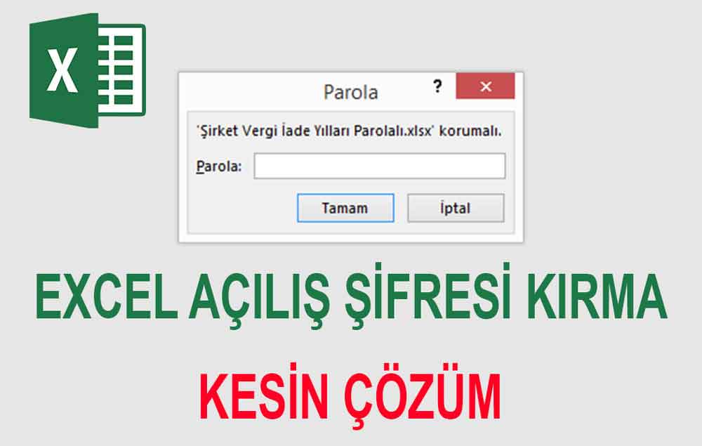 excel şifre kırma