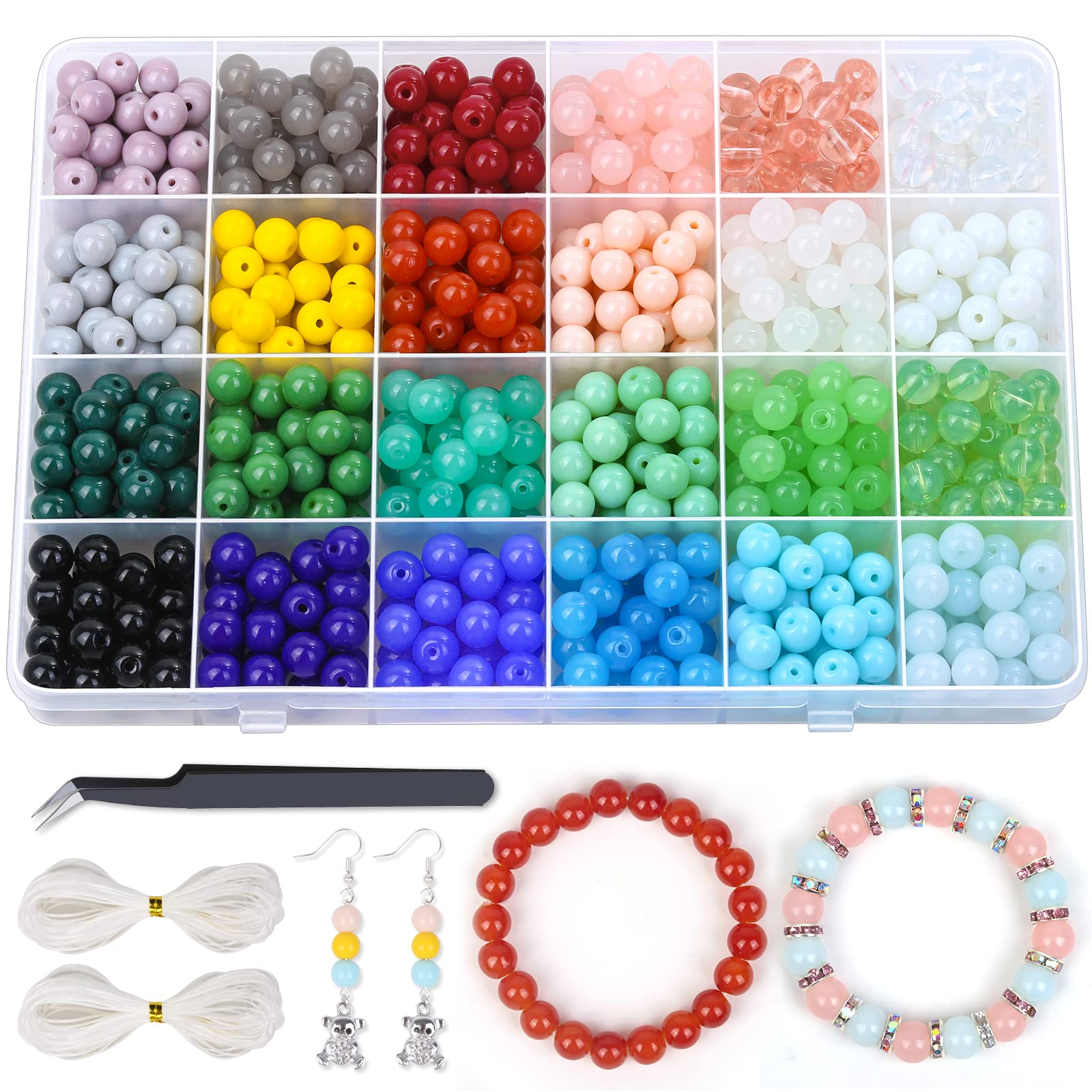 8mm glass beads