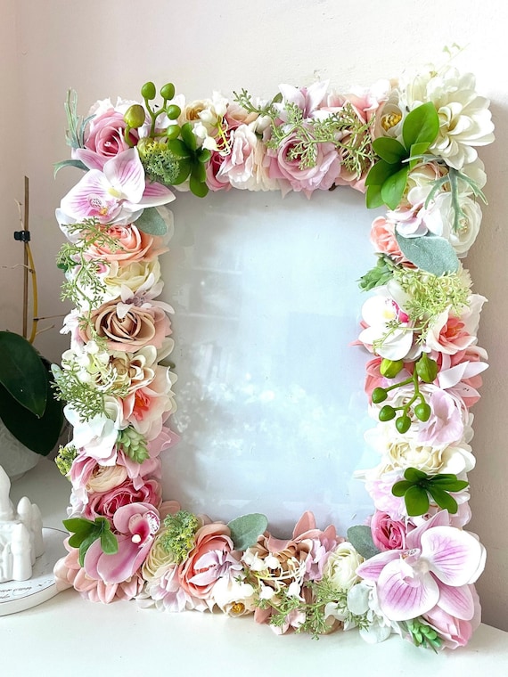 flower decoration for photo frame