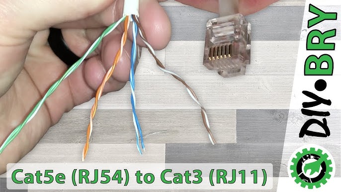 how to terminate rj11 using cat5