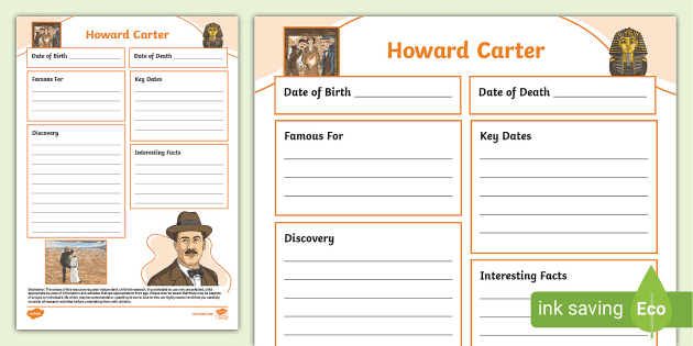 howard carter fact file