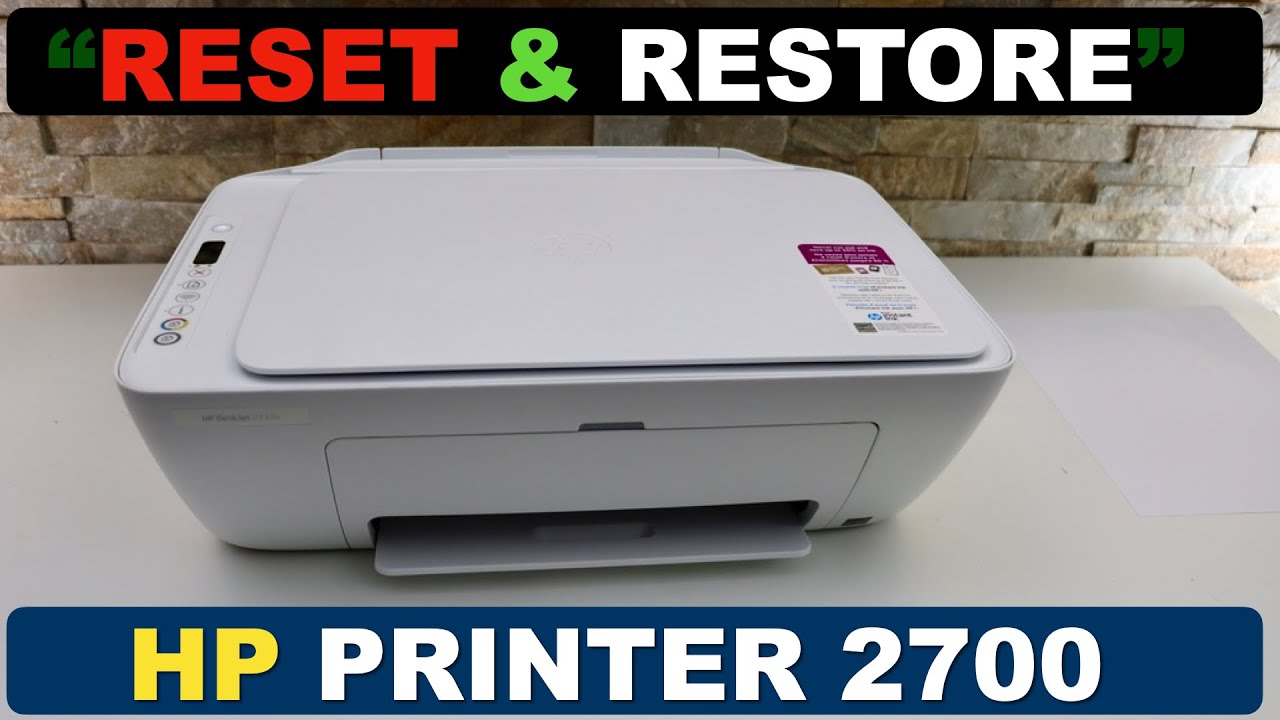 how to reset a printer hp