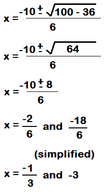 quadratic equation calculator with solution