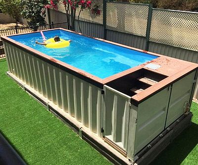 shipping container pool kit