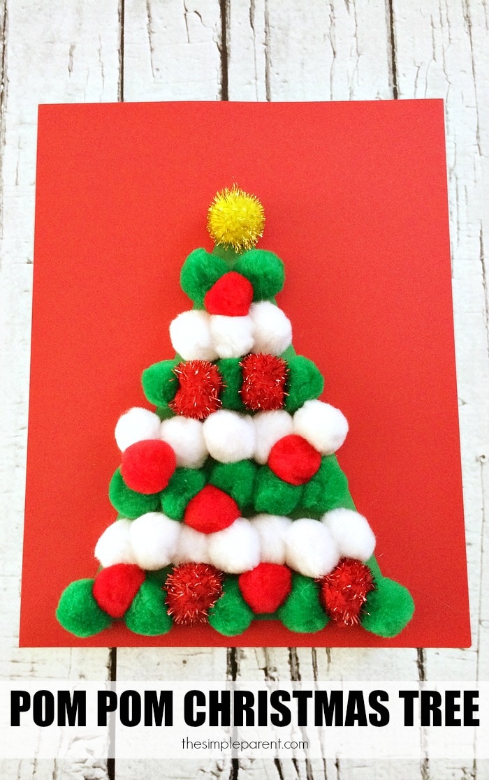 christmas crafts with pom poms