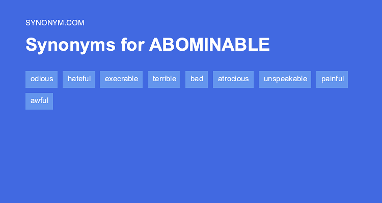 abomination antonym