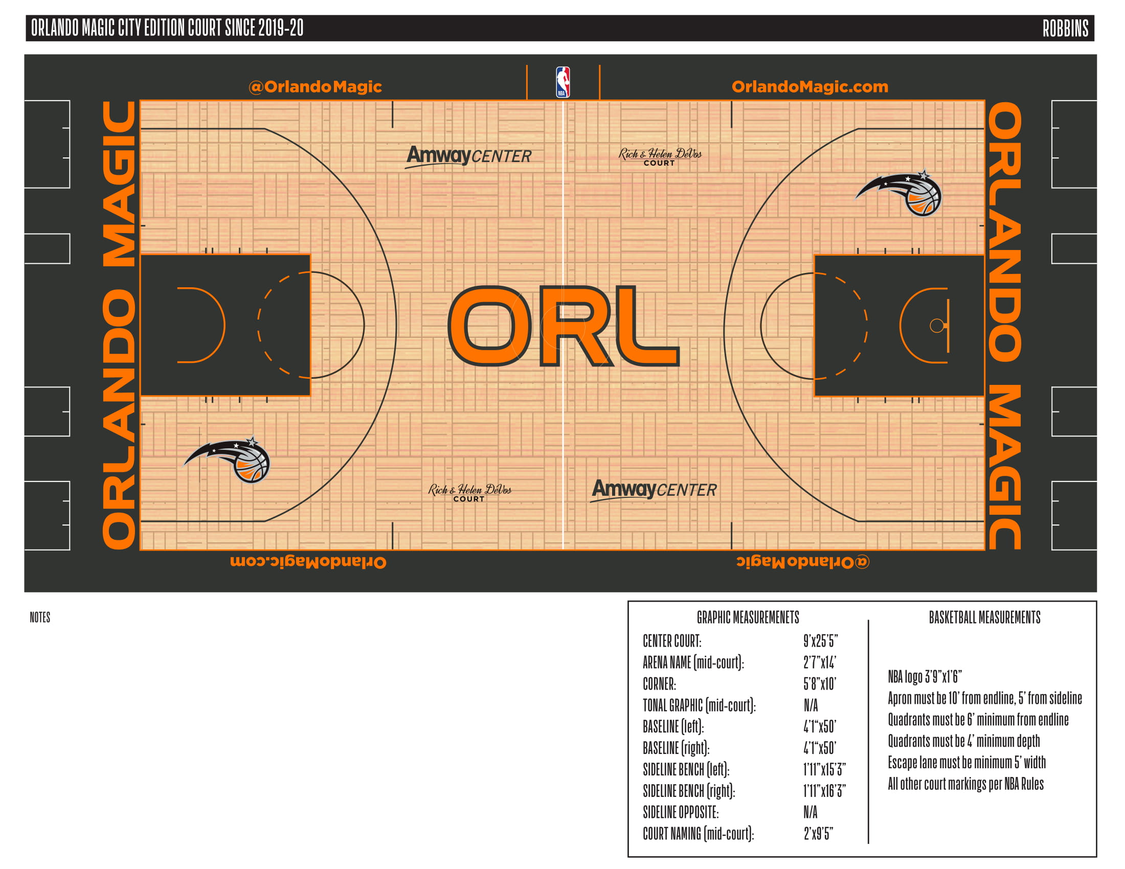 orlando magic orange court