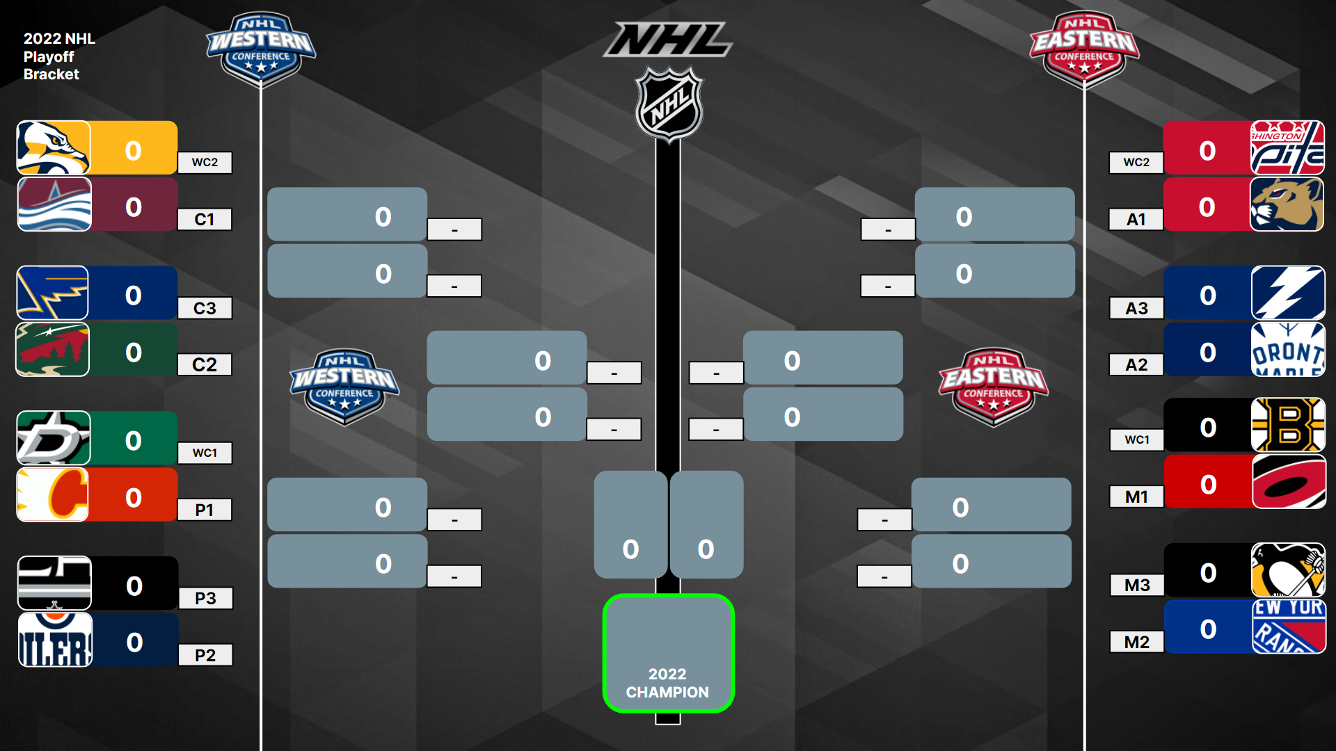 nhl postseason bracket