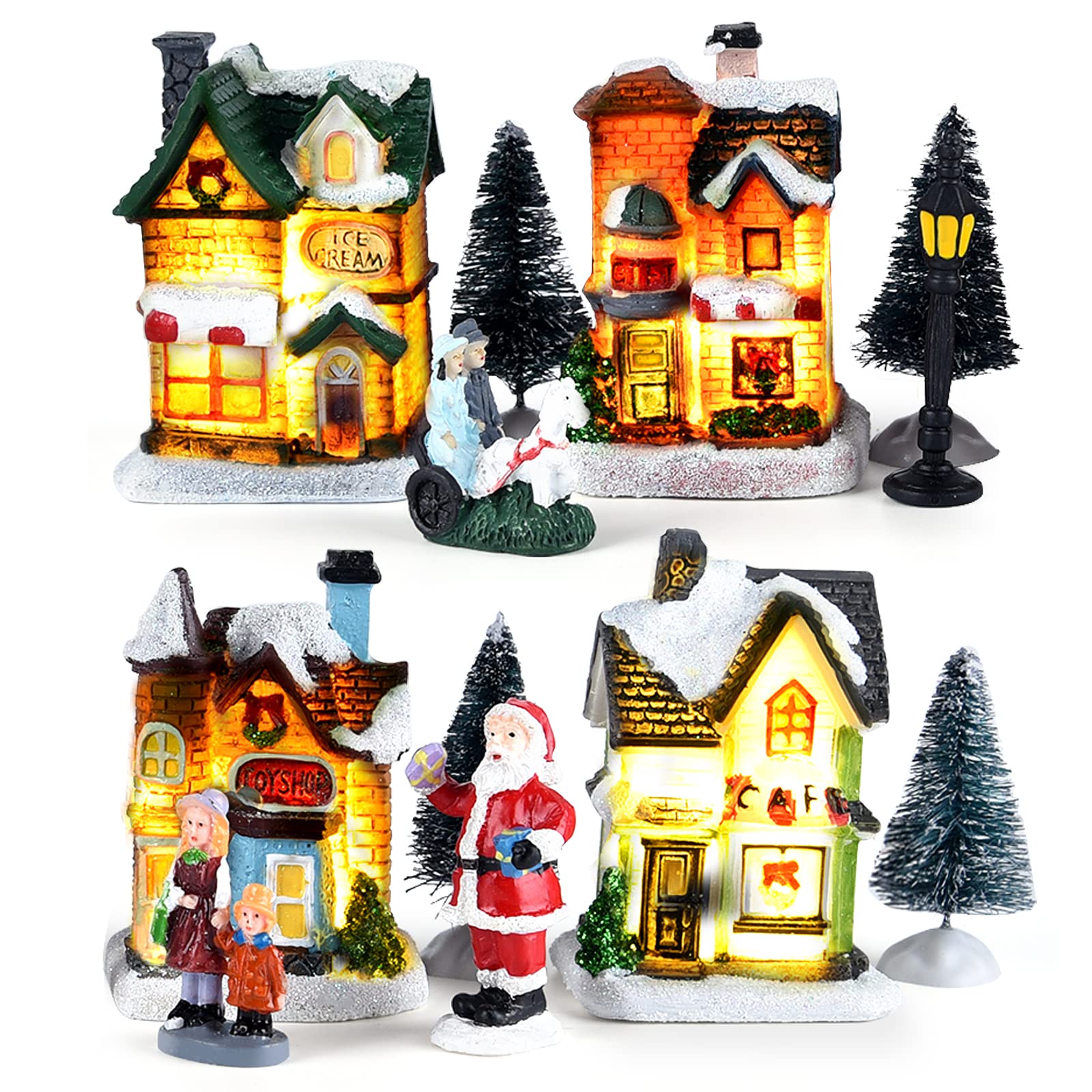 miniature christmas village accessories