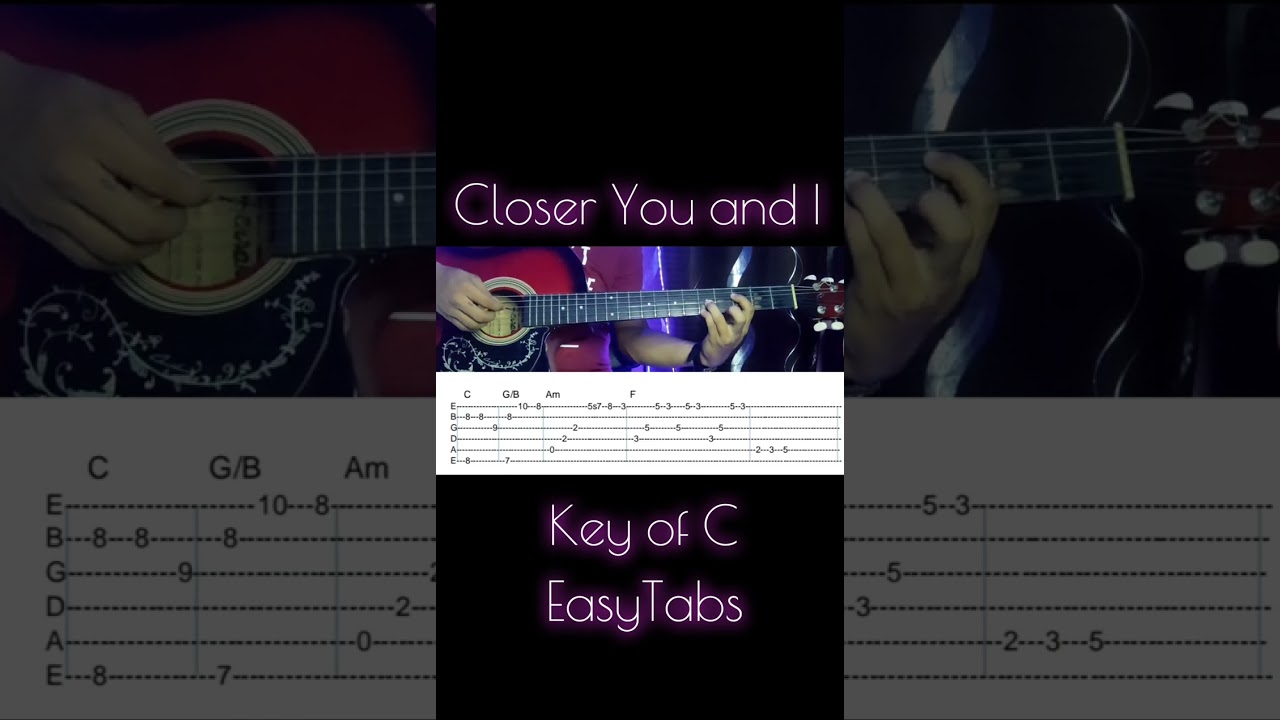 closer you and i fingerstyle tabs