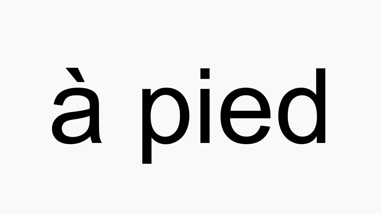 pied pronunciation