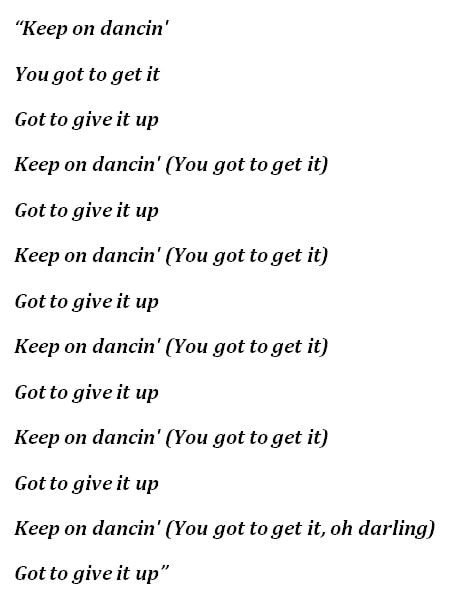 lyrics to give it up