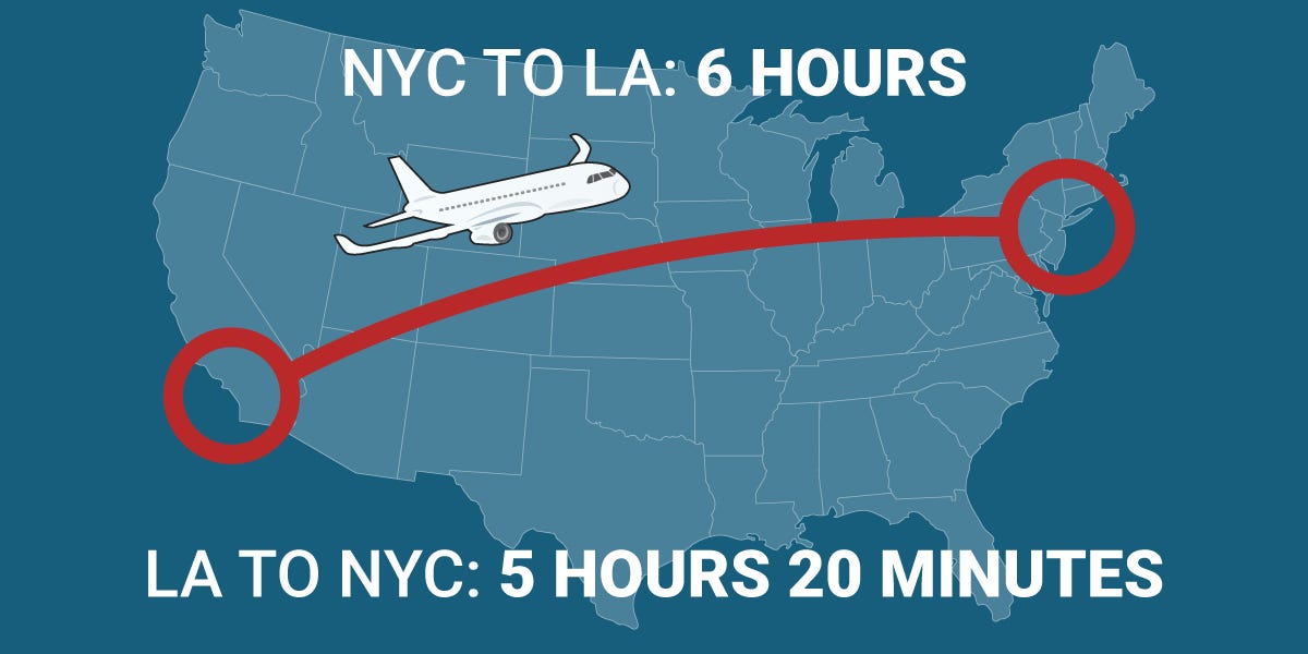 flying time new york to la